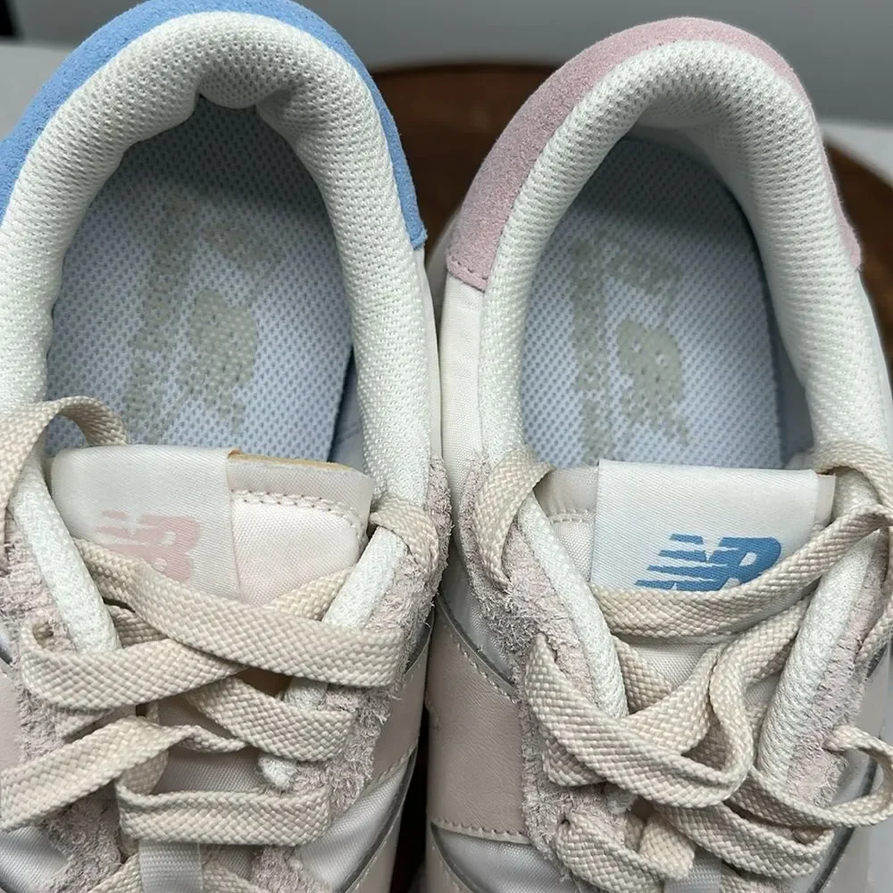 New Balance Shoes Mens 9.5 D 237 White Blue Pink Mismatch Sneakers - Picture 10 of 11